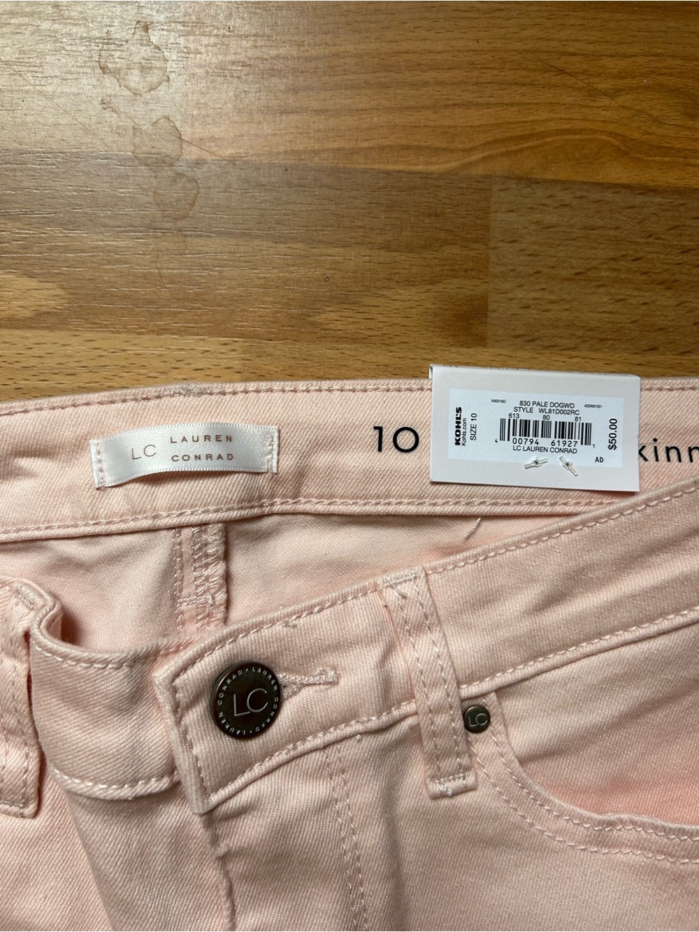 LC Lauren Conrad Pale Pink Skinny Jeans - Picture 4 of 5